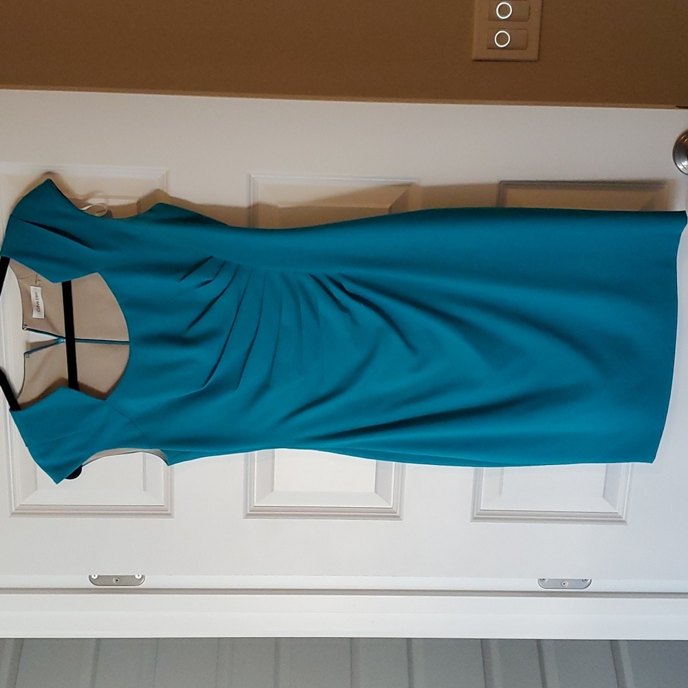 Teal cocktail dress